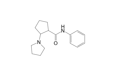 Cyclopentanecarboxamide, N-phenyl-2-(1-pyrrolidinyl)-