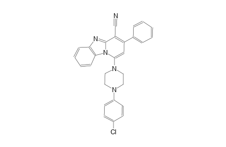 1-[4-(4-chlorophenyl)-1-piperazinyl]-3-phenylpyrido[1,2-a]benzimidazole-4-carbonitrile