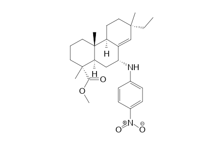(1R,4aR,4bR,7S,9R,10aR)-Methyl 7-ethyl-1,4a,7-trimethyl-9-[(4-nitro-phenyl)amino]-1,2,3,4,4a,4b,5,6,7,9,10,10a-dodecahydrophenanthrene-1-carboxylate
