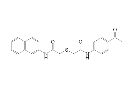 N-(4-acetylphenyl)-2-((2-(naphthalen-2-ylamino)-2-oxoethyl)thio)acetamide