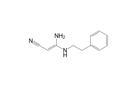 3-Amino-3-[(phenylethyl)amino]-acrylonitrile
