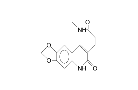 3-((1,3)Dioxolo(4,5-G)quinolin-2(1H)on-3-yl)-propionic acid, methylamide