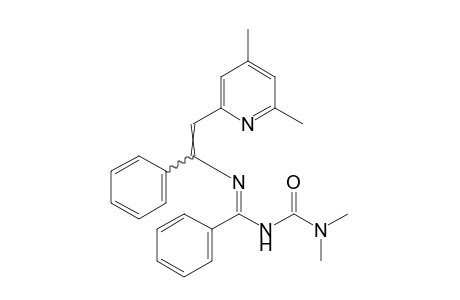 1,1-dimethyl-3-{N-[2-(4,6-dimethyl-2-pyridyl)-1-phenylvinyl]benzimidoyl}urea