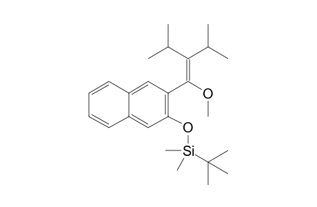1,1-Diisopropyl-2-methoxy-2-[3-(tert-butyldimethylsiloxy)-2-naphthyl]ethylene