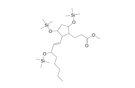 Cyclopentanepropanoic acid, 3,5-bis[(trimethylsilyl)oxy]-2-[3-[(trimethylsilyl)oxy]-1-octenyl]-, methyl ester, [1R-[1.alpha.,2.beta.(1E,3S*),3.alpha.,5.alpha.]]-