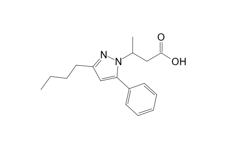 3-(3-n-Butyl-5-phenyl-1H-pyrazol-1-yl)butanoic acid