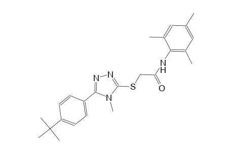 2-{[5-(4-tert-butylphenyl)-4-methyl-4H-1,2,4-triazol-3-yl]sulfanyl}-N-mesitylacetamide