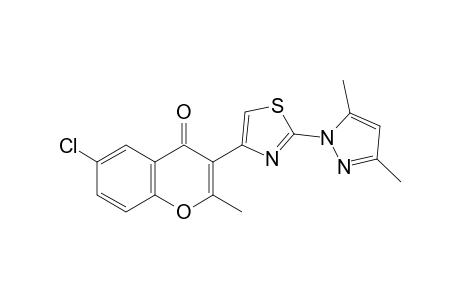 6-chloro-3-[2-(3,5-dimethylpyrazol-1-yl)-4-thiazolyl]-2-methylchromone