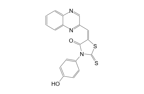 4-thiazolidinone, 3-(4-hydroxyphenyl)-5-(2-quinoxalinylmethylene)-2-thioxo-, (5E)-