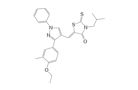(5Z)-5-{[3-(4-ethoxy-3-methylphenyl)-1-phenyl-1H-pyrazol-4-yl]methylene}-3-isobutyl-2-thioxo-1,3-thiazolidin-4-one