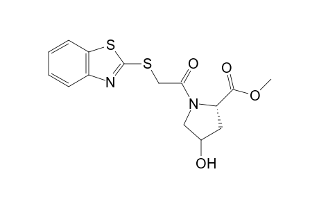 2-Benzothiazolylthioacetyl L-hydroxyproline methyl ester