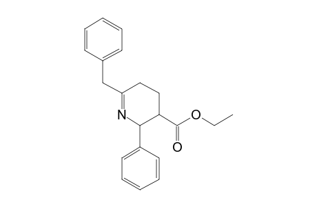 2-Benzyl-6-phenyl-3,4,5,6-tetrahydro-5-pyridinecarboxylic acid ethyl ester