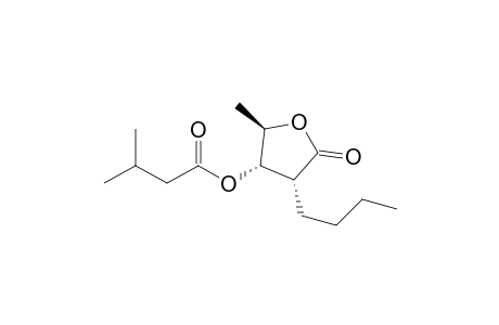(2R*,3S*,4R*)-2-Butyl-4-methyl-3-[(3-methylbutyryl)oxy]-4-butanolide