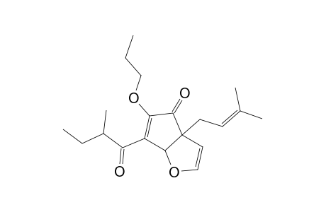 6-(2-Methylbutanoyl)-3a-(3-methyl-2-butenyl)-5-propoxy-3a,6a-dihydro-4H-cyclopenta[b]furan-4-one