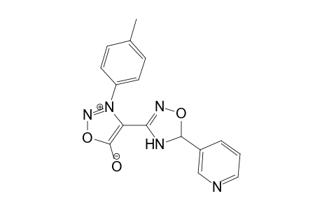 3-(p-Methylphenyl)-4-(3-pyridyl-.delta.(2)-1,2,4-oxadiazolin-3-yl)sydnone