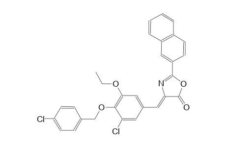 (4Z)-4-{3-chloro-4-[(4-chlorobenzyl)oxy]-5-ethoxybenzylidene}-2-(2-naphthyl)-1,3-oxazol-5(4H)-one