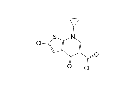 2-Chloro-7-cyclopropyl-4-oxo-4,7-dihydrothieno[2,3-b]pyridine-5-carbonyl chloride