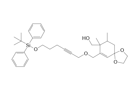 (8RS,9SR)-7-[(6-tert-Butyldiphenylsilyloxyhex-2-yn-1-yloxy)methyl]-8,9-dimethyl-8-hydroxymethyl-1,4-dioxaspiro[4.5]dec-6-ene