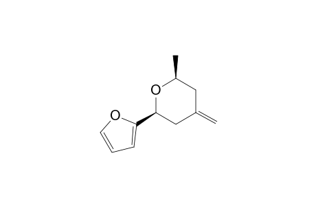 (2S,6S)-2-Furan-2-yl-6-methyl-4-methylene-tetrahydro-pyran