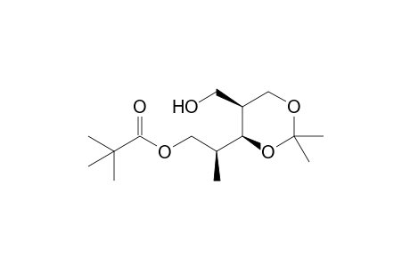 (4S,5S,1'S)-5-Hydroxymethyl-2,2-dimethyl-4-[1'-methyl-2'-(trimethylacetoxy)ethyl]-1,3-dioxane
