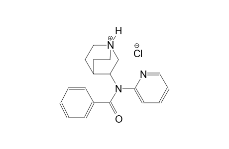 3-[benzoyl(2-pyridinyl)amino]-1-azoniabicyclo[2.2.2]octane chloride