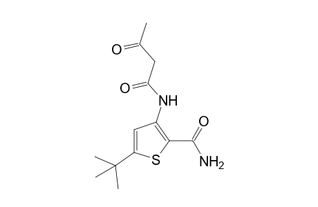 3-acetoacetamido-5-tert-butyl-2-thiophenecarboxamide