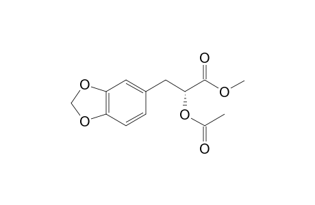 (R)-2-acetoxy-3-(3,4-methylenedioxophenyl)propionic acid methyl ester