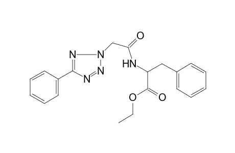 2-[[1-oxo-2-(5-phenyl-2-tetrazolyl)ethyl]amino]-3-phenylpropanoic acid ethyl ester