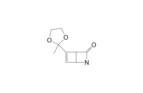 5-[1,1-(ETHYLENEDIOXY)-ETHYL]-3-OXO-2-AZABICYCLO-[2.2.0]-HEX-5-ENE