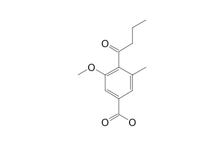 PYRENOCHAETIC-ACID-C;4-BUTYROYL-3-METHOXY-5-METHYLBENZOIC-ACID