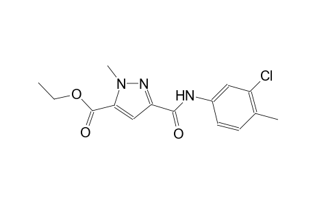 ethyl 3-[(3-chloro-4-methylanilino)carbonyl]-1-methyl-1H-pyrazole-5-carboxylate