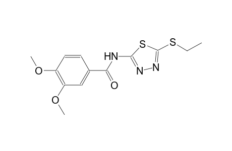 N-[5-(ethylsulfanyl)-1,3,4-thiadiazol-2-yl]-3,4-dimethoxybenzamide