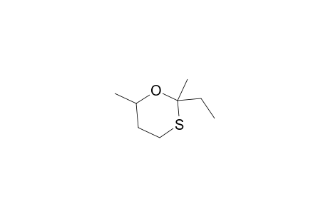 1,3-Oxathiane, 2-ethyl-2,6-dimethyl-, trans-