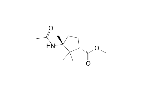 (1S,3R)-3-acetamido-2,2,3-trimethyl-1-cyclopentanecarboxylic acid methyl ester