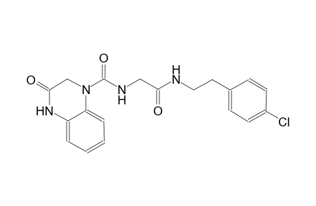 N-(2-{[2-(4-chlorophenyl)ethyl]amino}-2-oxoethyl)-3-oxo-3,4-dihydro-1(2H)-quinoxalinecarboxamide