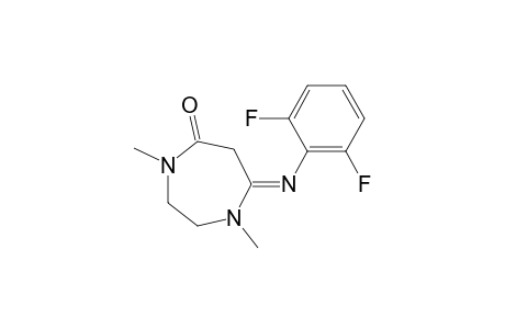 1,4-DIMETHYL-7-[(2,6-DIFLUOROPHENYL)-IMINO]-PERHYDRO-[1,4]-DIAZEPIN-5-ONE