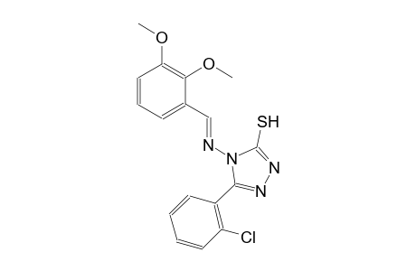 5-(2-chlorophenyl)-4-{[(E)-(2,3-dimethoxyphenyl)methylidene]amino}-4H-1,2,4-triazol-3-yl hydrosulfide