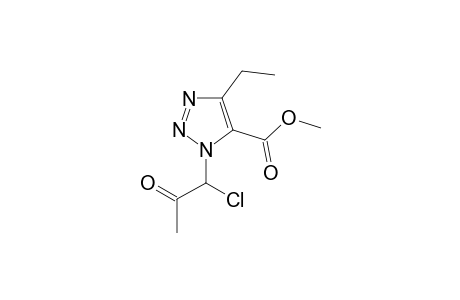 (+-)-Methyl 1-(1-Chloro-2-oxoepropyl)-4-ethyl-1H-1,2,3-trizole-5-carboxylate