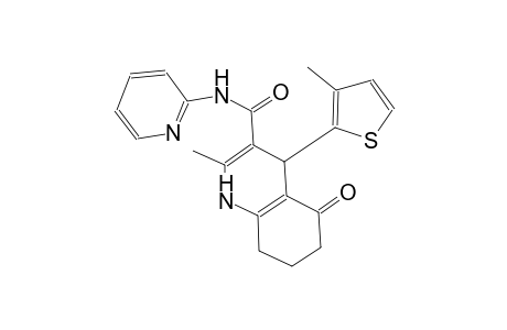 2-methyl-4-(3-methyl-2-thienyl)-5-oxo-N-(2-pyridinyl)-1,4,5,6,7,8-hexahydro-3-quinolinecarboxamide