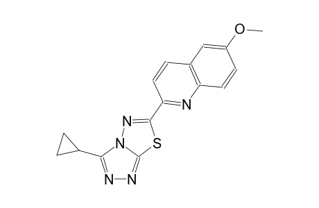 quinoline, 2-(3-cyclopropyl[1,2,4]triazolo[3,4-b][1,3,4]thiadiazol-6-yl)-6-methoxy-