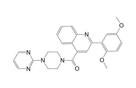 2-(2,5-dimethoxyphenyl)-4-{[4-(2-pyrimidinyl)-1-piperazinyl]carbonyl}quinoline