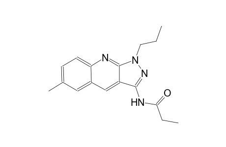 N-(6-methyl-1-propyl-1H-pyrazolo[3,4-b]quinolin-3-yl)propanamide