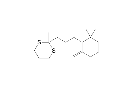 2-[3-(2,2-Dimethyl-6-methylenecyclohexyl)propyl]-2-methyl-1,3-dithiane