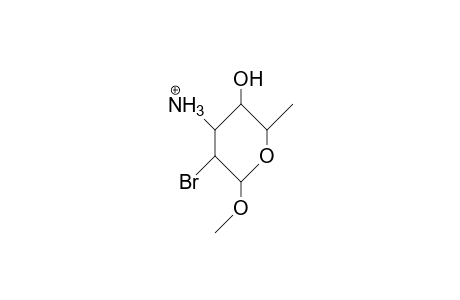 Methyl 2-bromo-3-amino-2,3,6-trideoxy-A-L-altropyranoside cation