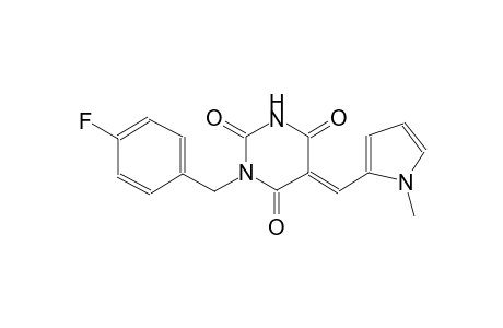(5E)-1-(4-fluorobenzyl)-5-[(1-methyl-1H-pyrrol-2-yl)methylene]-2,4,6(1H,3H,5H)-pyrimidinetrione