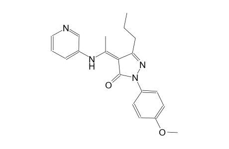 3H-pyrazol-3-one, 2,4-dihydro-2-(4-methoxyphenyl)-5-propyl-4-[1-(3-pyridinylamino)ethylidene]-, (4Z)-