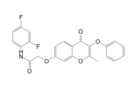 acetamide, N-(2,4-difluorophenyl)-2-[(2-methyl-4-oxo-3-phenoxy-4H-1-benzopyran-7-yl)oxy]-
