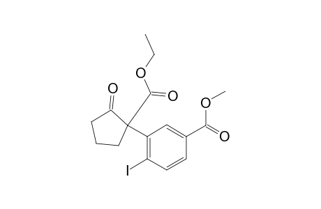 Ethyl 1-(2-iodo-5-methoxycarbonylphenyl)-2-oxocyclopentane-1-carboxylate
