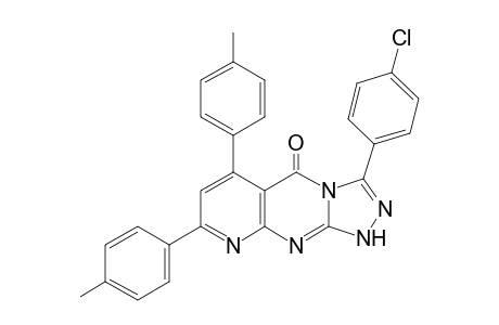 3-(4-Chlorophenyl)-6,8-di-p-tolylpyrido[2,3-d][1,2,4]triazolo[4,3-a]pyrimidin-5(1H)-one