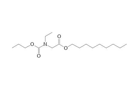 Glycine, N-ethyl-N-propoxycarbonyl-, nonyl ester